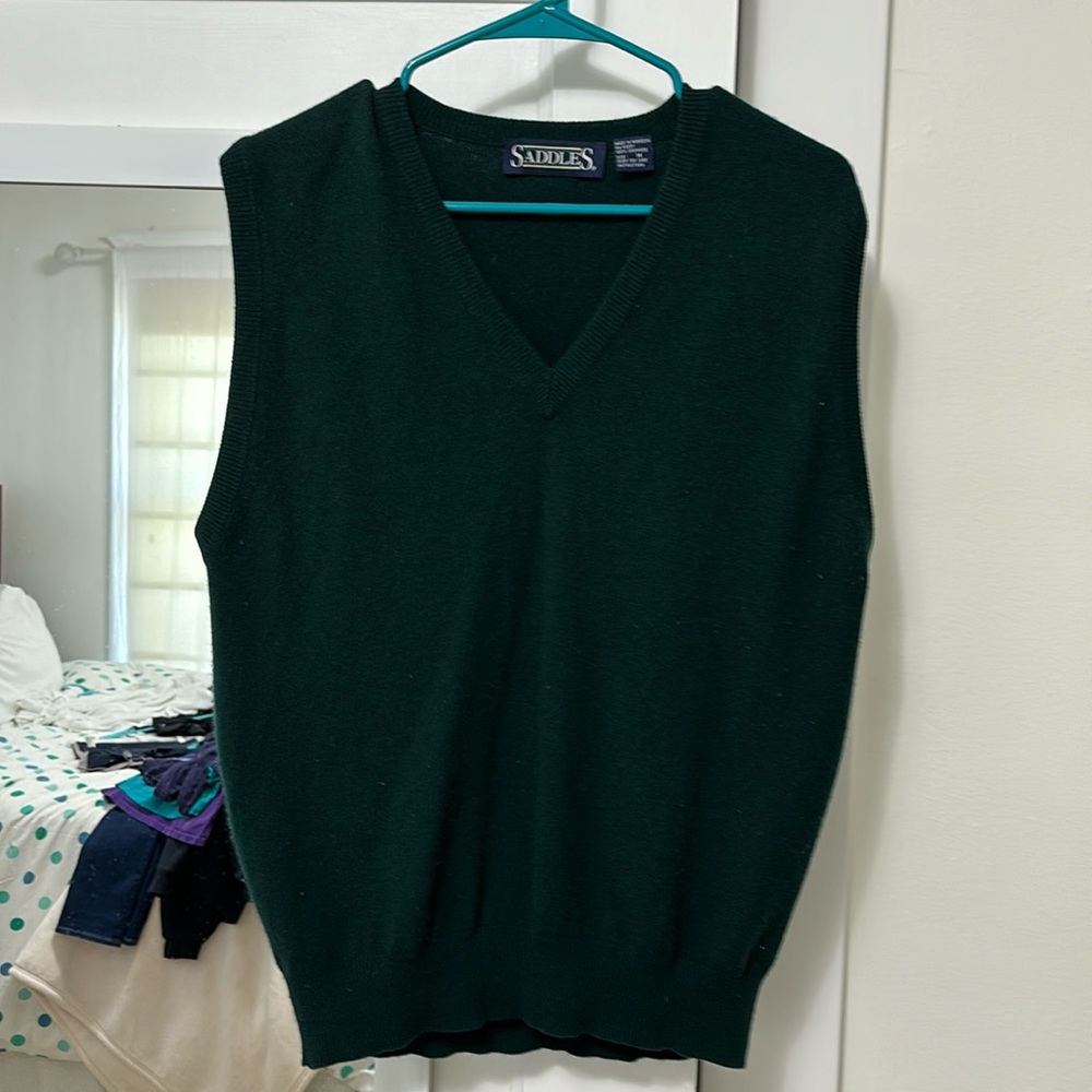 Saddles cashmere vest